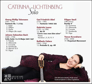 Caterina Lichtenberg Solo CD Back Cover